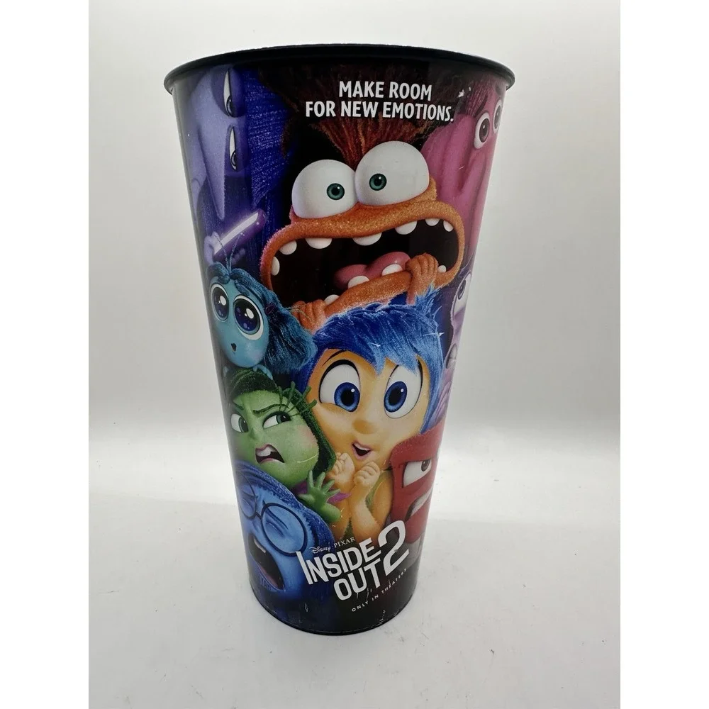 Inside Out 2‎ Large Movie Theater Drink Cup Disney Pixar Collectible